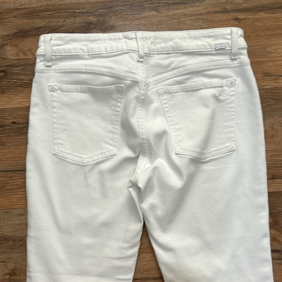 DL1961 WOMENS FLORENCE STRAIGHT ANKLE JEAN MID RISE WHITE Sz 30 - Picture 8 of 11